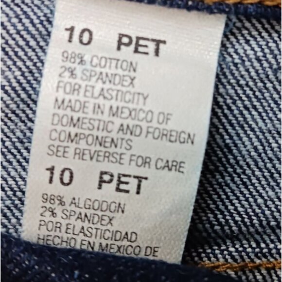 Vintage Faded Glory Jeans Womens Size 10 Petite Blue Straight Classic Fit Denim - Picture 10 of 10